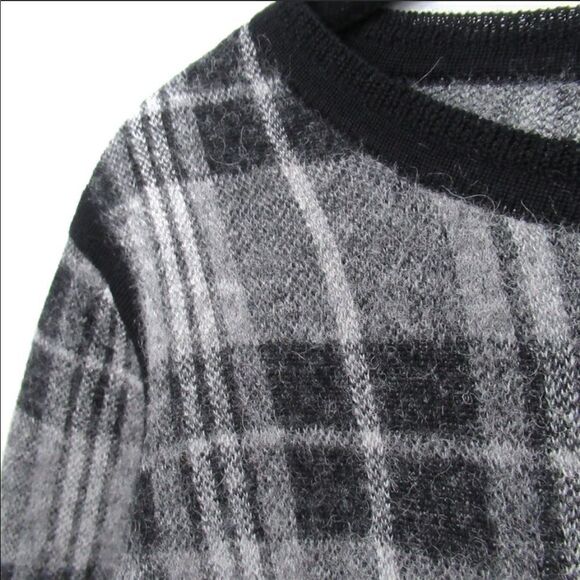 EUC Paige Denim Autry plaid wool alpaca blend sweater sz large - Picture 5 of 8